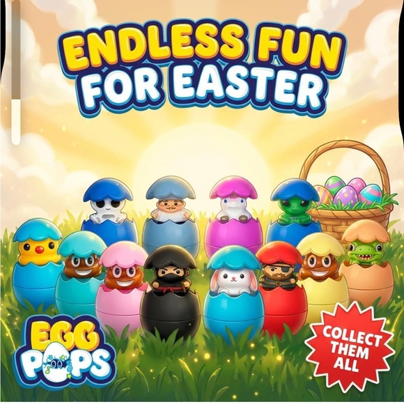 Egg Pops Talking Easter Egg Toy - Figure Pops Up & Plays Sounds, Easter Basket - Picture 3 of 5